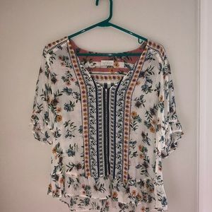 Lucky Brand Floral Blouse